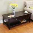 thumbnail image 2 of DonnieAnn Ferndale Two-drawer Dark Cherry Coffee Table, 2 of 5