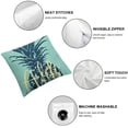 thumbnail image 6 of PIKWEEK Pillow Covers Summer Colorful Fresh Pineapple Tropical Fruit Cotton  Throw Pillow Case Cushion Cover Outdoor Home Couch Decorative Set of 2 Multiple specifications, 6 of 7