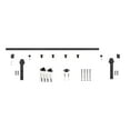 thumbnail image 2 of Miseno Mbdh0005x60 60" Bent Strap Barn Door Hardware Kit - Black, 2 of 7