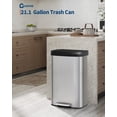 thumbnail image 1 of AKDSteel 21 Gallon (80l) Stainless Steel Recycling Bin, In-Home Metal Trash Can With Liner Rim And Soft Close Lid, 1 of 7