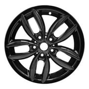 Remanufactured Painted Gloss Black Aluminum Wheel 17 x 7 36109803726 fits 2011-2017 Mini Cooper Countryman