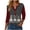 Dark Gray, variant on 3/4 Sleeve Blouses for Women Christmas V-Neck Shirt for Women Funny Xmas Graphic Tee Winter Holiday Family Party Matching Tops Blouse Christmas T Shirts Women,Size S