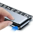 thumbnail image 2 of Car Phone Number Card Compact Universal Temporary Parking Phone Number Card Double Number Gray, 2 of 5