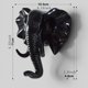 thumbnail image 1 of Gancho/percha de una sola pared con cabeza de elefante, gancho para sombrero y abrigo con forma de Animal, resistente, regalo decorativo rústico, negro, 1 of 5