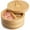 2-Compartment, variant on GoXteam Bamboo Salt Cellar Spice Box with Magnetic Swivel Lid & Spoon, Bamboo Storage Box Salt Container to Storage Pepper, Table Salt, Gourmet Salts, Spice, Sugar