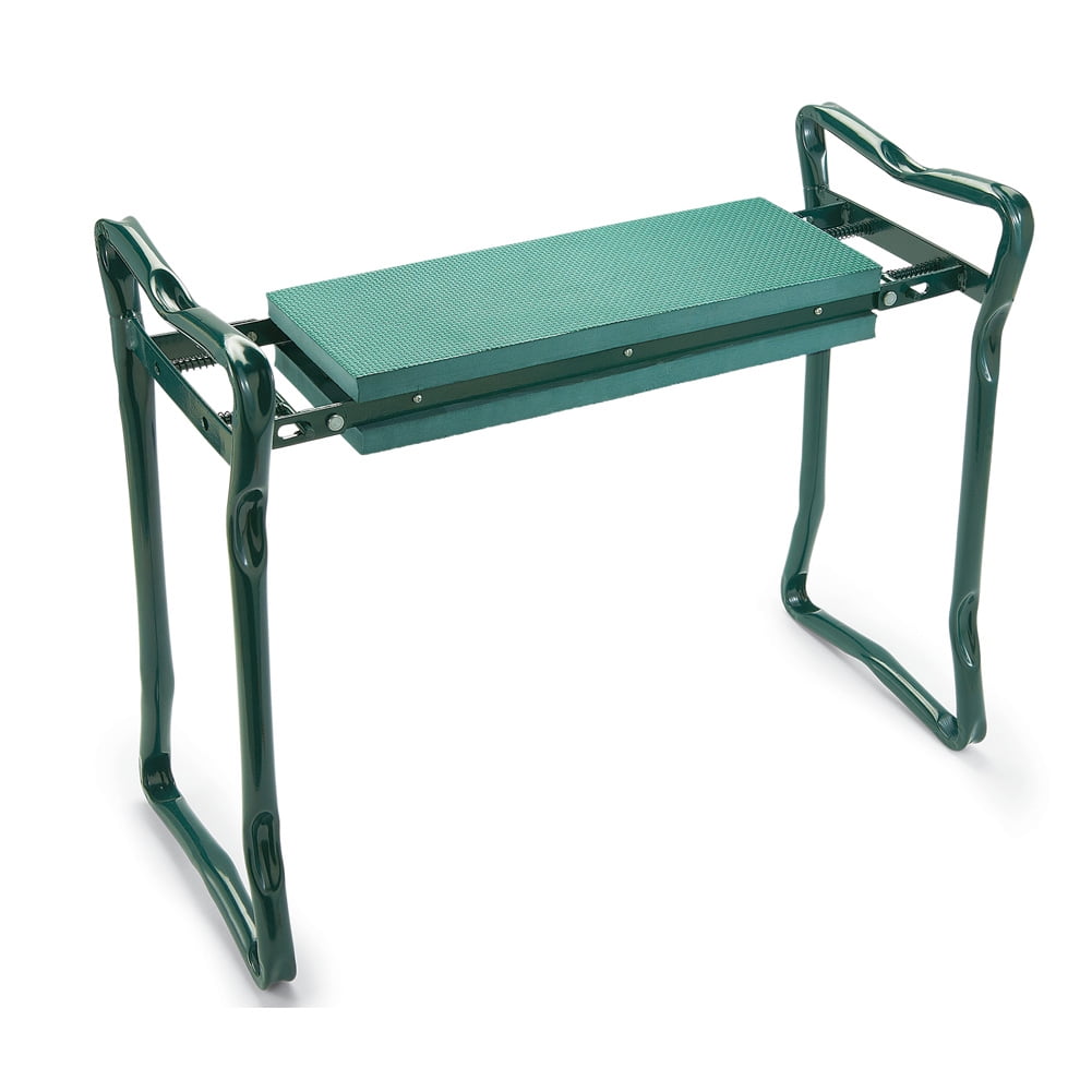Foldable Kneeler Garden Bench Stool Soft Seat Pad Kneeling w/ Tool Pouch TM USA