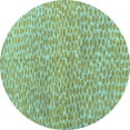 thumbnail image 1 of Ahgly Company Indoor Round Abstract Light Blue Modern Area Rugs, 6' Round, 1 of 4