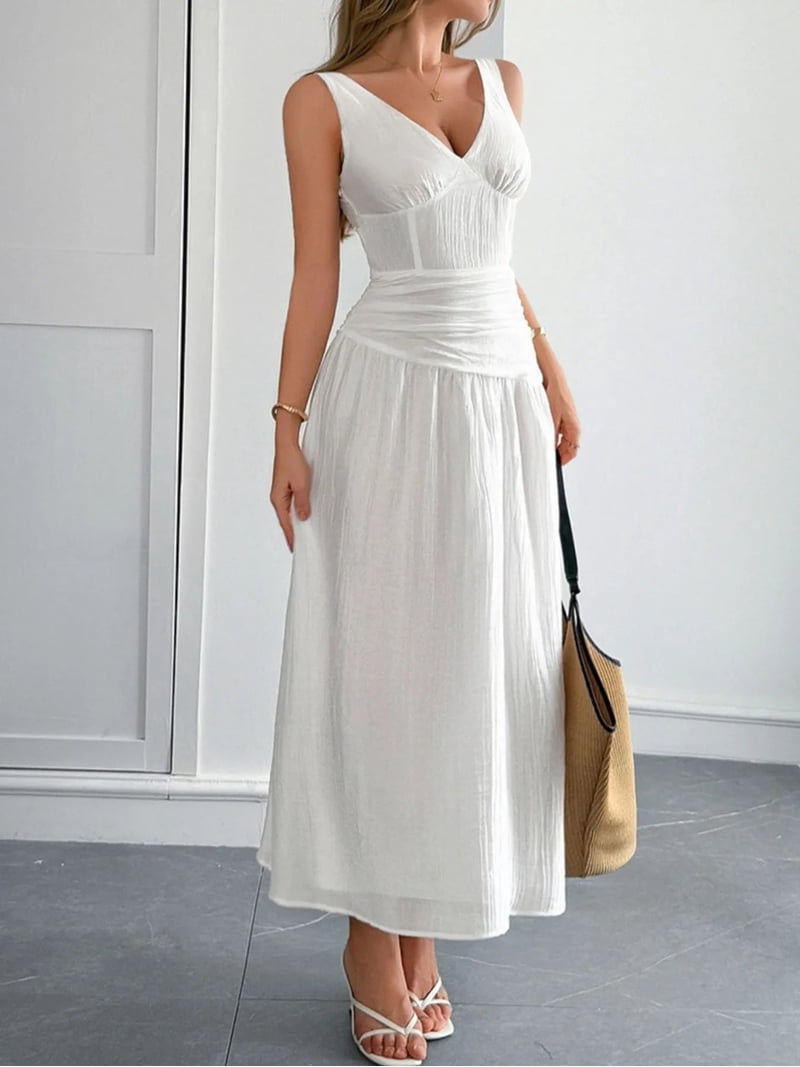 polyamide midi dress Polyamide strappy midi dress