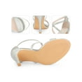 thumbnail image 2 of BLISSFUL STEP Glitter Crisscross Strap Stiletto High Heels Sandals for Women Silver 7, 2 of 4