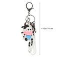 thumbnail image 2 of Milisten 1Pc Key Chain Pendant for Purse and Backpack 11x6cm White Cow Shaped, 2 of 8