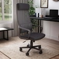 thumbnail image 6 of Furniture of America Celciana Executive Chair with Lumbar Support & Swivel, 275 lb. Capacity, Black, 6 of 10