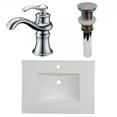 thumbnail image 1 of American Imaginations 30.75-in. W 1 Hole Ceramic Top Set In White Color - Drain Incl. AI-33284, 1 of 9