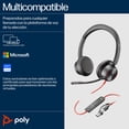 thumbnail image 2 of Audifonos estereo Poly Blackwire 8225 Stereo USB-C Headset +USB-C/A Adaptador, 2 of 5