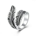 thumbnail image 2 of Simple Thai Silver Stainless Steel Ring, 2 of 5