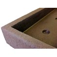 thumbnail image 5 of 38 Inch Low Profile Resin Trough Planter with Carved-Stone Finish - Monzanite, 5 of 6