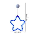 thumbnail image 3 of Blue Suction Cup LED Star Window Light for Fourth of July, Patriotic Front Door and Glass Decoration with Warm Light, Battery Operated Indoor Outdoor Decor for Independence Day, 3 of 6