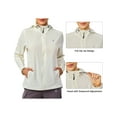 thumbnail image 3 of Little Donkey Andy Women's UPF 50+ Hoodie Jackets Long Sleeve Breathable Lightweight Hiking Shirt, Air-Holes Tech, White Medium, 3 of 7