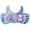 D, variant on Soccer Cheer Gloves EVA Foam Fan Palm Rally Rave Party Supplies Hand Shape Clappers for Football Basketball Game Stadium Spectator