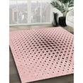 thumbnail image 3 of Ahgly Company Machine Washable Indoor Rectangle Transitional Pink Bubble Gum Pink Area Rugs, 5' x 8', 3 of 7