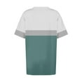 thumbnail image 3 of fheaev Hauts Grande Taille pour Femmes Haut d'Été Plissé Col Rond Manches Courtes Tunique Décontractée Basique Tee Blouses T-Shirts, 3 of 4