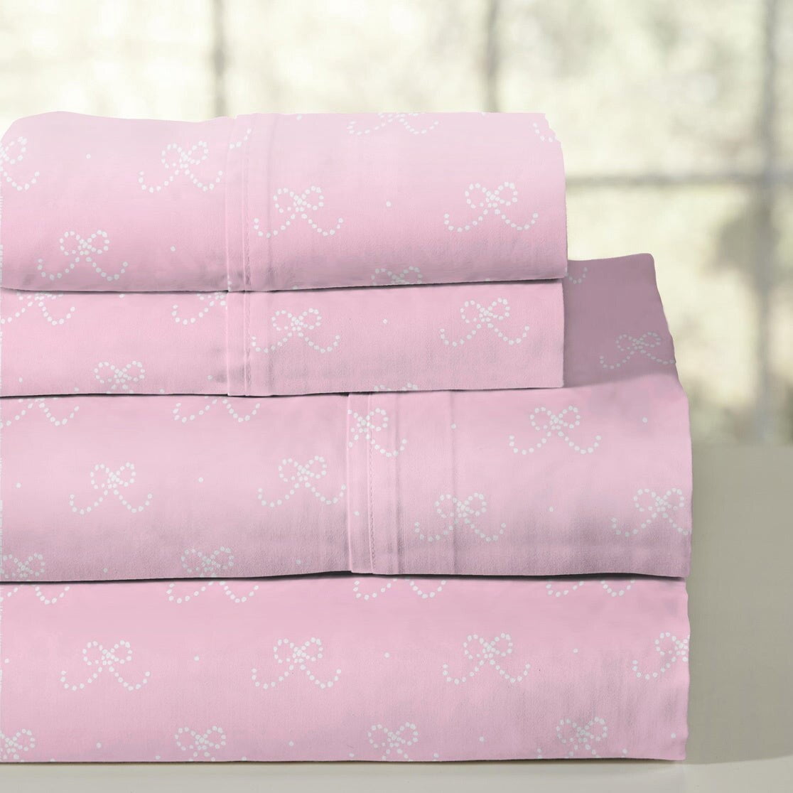 Pointehaven 100 Combed Cotton Percale Crisp Breathable Sheet Set