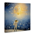 thumbnail image 2 of Stupell Industries Bohemian Astronaut with Dreamy Cosmic Balloon Canvas Art, 17 x 17, by Angie Hawke, 2 of 8
