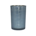 thumbnail image 2 of Melrose Set of 2 Blue Abstract Candle Holders 7.25", 2 of 2
