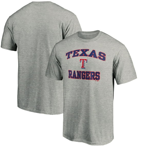 Men's Heather Gray Texas Rangers Heart & Soul T-Shirt