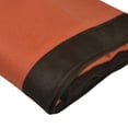 thumbnail image 3 of Unique Bargains 80/20 Hampton Throw Microsuede Edging Blankets Terra Cotta, 3 of 5