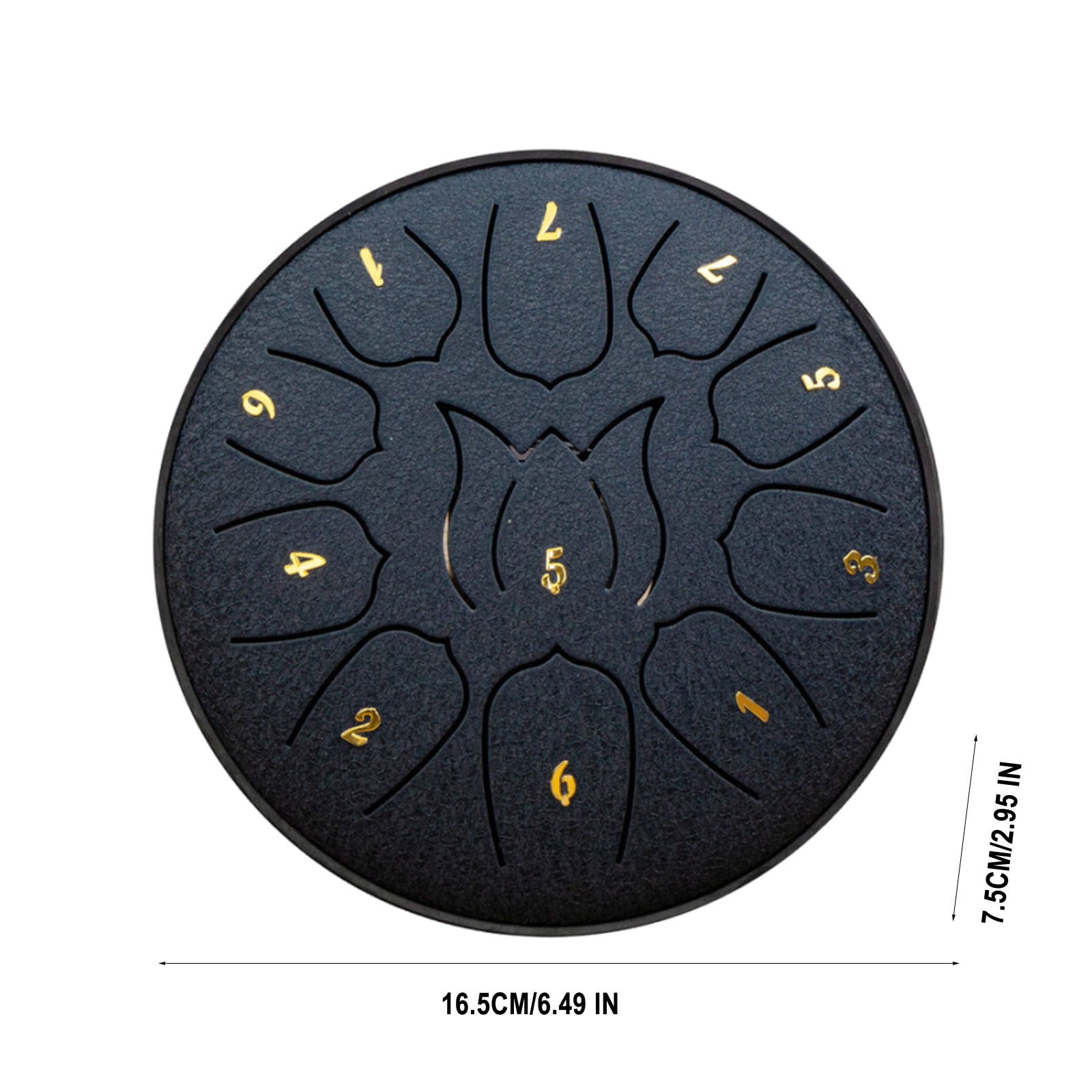 Uutvmp Rain Drum for Outside 11 Notes 6 Inch Rain Drum for Garden, Steel Tongue Drum Rain Chime, Chakra Drum for Rain, Outdoor Handpan Drum, Steel tongue drum, Rain Drums
