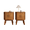 Walnut, variant on Pusnapku Nightstand Set of 2, Wood End Table with Storage and Sliding Door, Modern Curved Side Desk, Small Bedside Table for Bedroom, Living Room