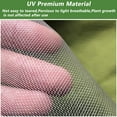 thumbnail image 3 of Mosquito Bug Insect Bird Garden Netting Against Birds & Squirrels Screen Mesh Netting, Flower Fruits Plant Neting - White 132in X 252in, 3 of 7