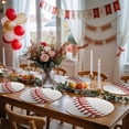 thumbnail image 5 of Baseball Round 15 Inch Placemats Set of 4, Red White Texture Sports Ball Minimalist HeatResistant Non Slip Place Mats for Dining Table, Wipeable Braided Kitchen Table Mats for Housewarming, 5 of 9