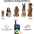 thumbnail image 4 of BRILLAR Collar de adiestramiento para perros recargable, modo de adiestramiento 3+1, mando a distancia de 500 m, para perros pequeños, medianos y grandes, 4 of 5