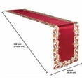 thumbnail image 6 of Gold Lace Burgundy Table Runner - Dresser Scarf European Embroidery - Perfect for Kitchen Dining Room Home Decor Wedding Receptions - 14 x 108 inches - The Tarantino Collection, 6 of 7