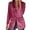 Hot Pink, variant on Women's Single Button Blazer, Tailored Loose Lapel Suit Jacket, Stretch Office Blazer, Casual Suit Jacket, Soft Long Sleeve Blazer Black S