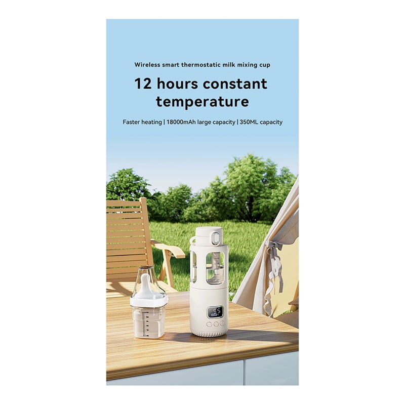 18000mAh High-Power Constant Temperature Cup Quick Hot Water and Milk Heating Portable Baby Bottle Warmer