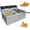 6L double cylinder, variant on 11.55 QT Commercial Deep Fryer - Stainless Steel Electric Countertop Fryer with Basket and Adjustable Temperature Control