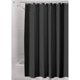 thumbnail image 1 of Cortina de ducha impermeable de poliéster lavable con dobladillo reforzado de 180 cm x 180 cm, color negro, 1 of 5