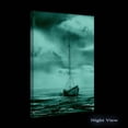 thumbnail image 2 of Startonight Canvas Wall Art Abstract - Lonely Red Boat on the Sea Painting - Large Framed 32" x 48", 2 of 6