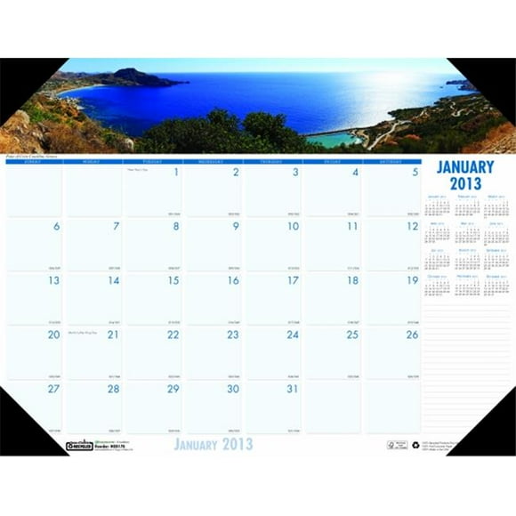 House of Doolittle HOD178 Coastlines Desk Pad the product will be for the current year