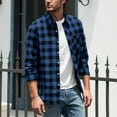 thumbnail image 4 of FDGIU Men's Flannel Shirt 2025 - Long Sleeve Button Down Plaid, Soft Fall Winter Casual Top, 4 of 7