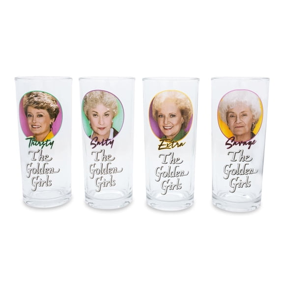 Vasos Silver Buffalo The Golden Girls, 300 ml, paquete de 4