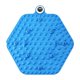 thumbnail image 1 of Almohadilla de silicona para masaje de pies, alfombrilla sensorial para puntos de acupuntura, almohadilla de masaje con placa para los dedos del pie Temporizador azul hexagonal, 1 of 8