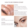 thumbnail image 3 of ibcccndc One Step Eyebrow Stamp Shaping Kit - Eyebrow Powder Stamp with 10 Reusable Eyebrow Stencils 2 Eyebrow Pen Brushes, Long Lasting Waterproof Eyebrow Makeup (light brown), 3 of 5