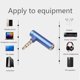 thumbnail image 4 of Upgraded Replacement Audio Cable L-shaped Elbow Headphone 3.5mm Male to Female Adapter 2m 6.5 Feet Cord for Wireless PC, 4 of 4