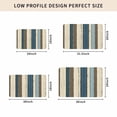 thumbnail image 5 of Beige Blue Stripes Door Mat Indoor Outdoor, Bogo Rustic Brown Farmhouse Wooden Non Slip Welcome Mat with Rubber Backing, Absorbent Fabric Front Door Mats Entryway Rug for Home Patio Entrance 24"x36", 5 of 9