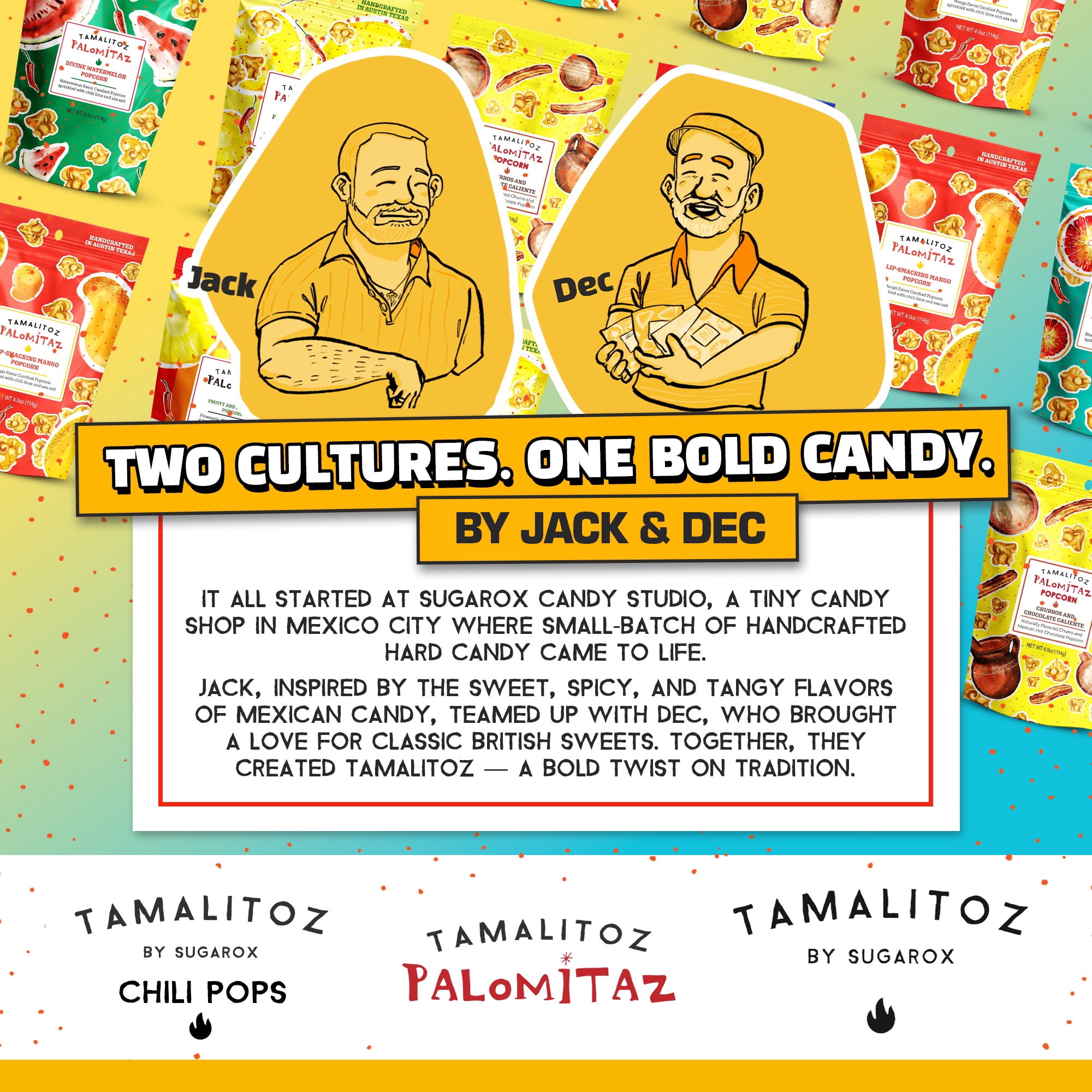 Palomitaz Divine Watermelon Popcorn – Sweet & Spicy Mexican-Style Kettle Corn with Chili, Lime & Sea Salt – Fruity Handcrafted Snack, Gluten-Free, Vegan, No Artificial Colors, 4 Bags 4oz Each