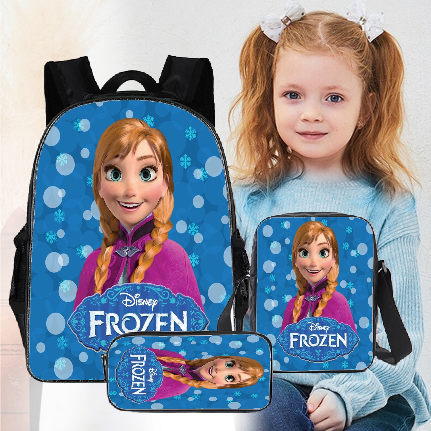 Set of 3 Frozen Elsa Olaf Backpacks For Teens Girls,Teen Backpacks For