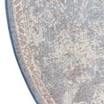 thumbnail image 4 of Unique Loom Augustus Collection Area Rug - Assisi (8' Round Navy Blue/Black), 4 of 8